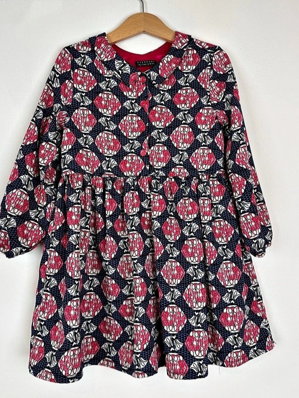 Kids Printed Long Sleeve Dress 4-5T